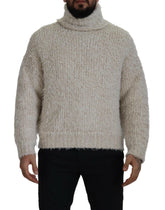 Dolce & Gabbana Cream Wool Knit Turtleneck Pullover Sweater -   -  Dolce & Gabbana.